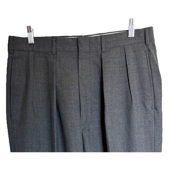 Brooks Brothers Men’s Pants Sz 34x28” Gray 100% Wool Business Suit Separate Work - Picture 3 of 9